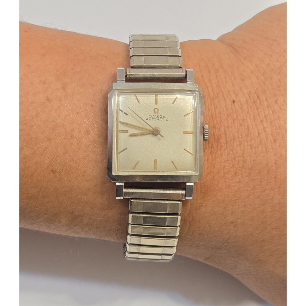 Rare Omega Automatic Square 1955 1st Gen Caliber 471 Stainless Steel Case Watch